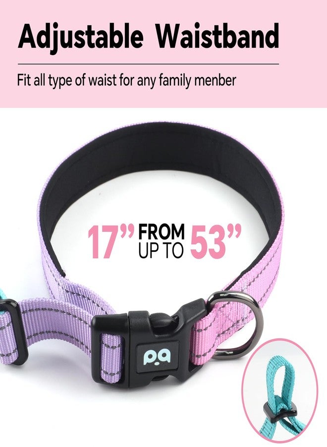 كيوكيو بيتس طوق كلاب QQPETS بدون استخدام اليدين مع حزام مقعد السيارة، طوق خصر قابل للتعديل بدون شد للكلاب، حبل متعدد الاستخدامات للمشي والركض والتنزه - Image 5