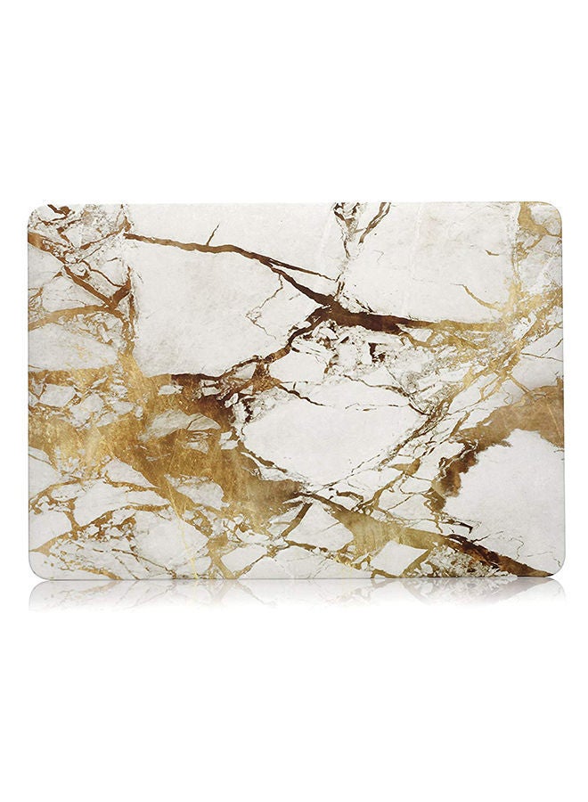 NIBEMINENT Marble Pattern Case Cover For Apple MacBook Pro 15-Inch Gold - Image 1