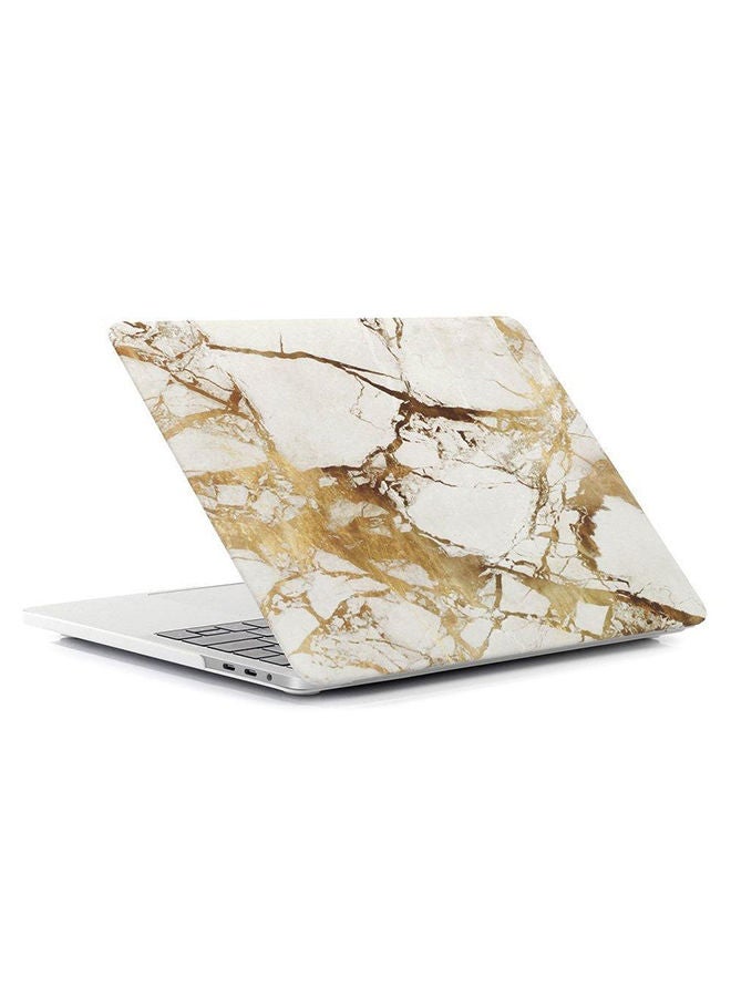NIBEMINENT Marble Pattern Case Cover For Apple MacBook Pro 15-Inch Gold - Image 3