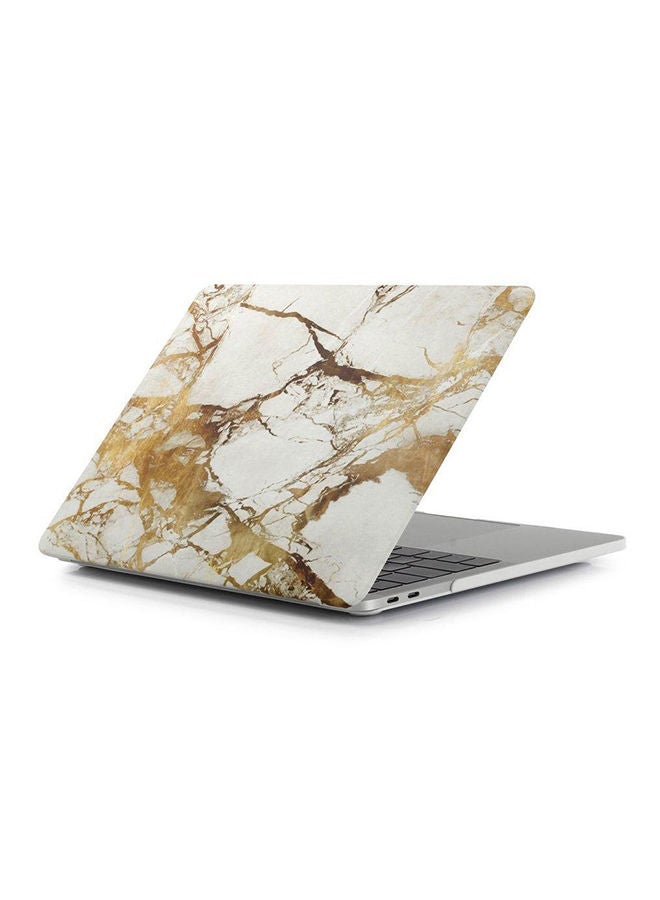 NIBEMINENT Marble Pattern Case Cover For Apple MacBook Pro 15-Inch Gold - Image 2