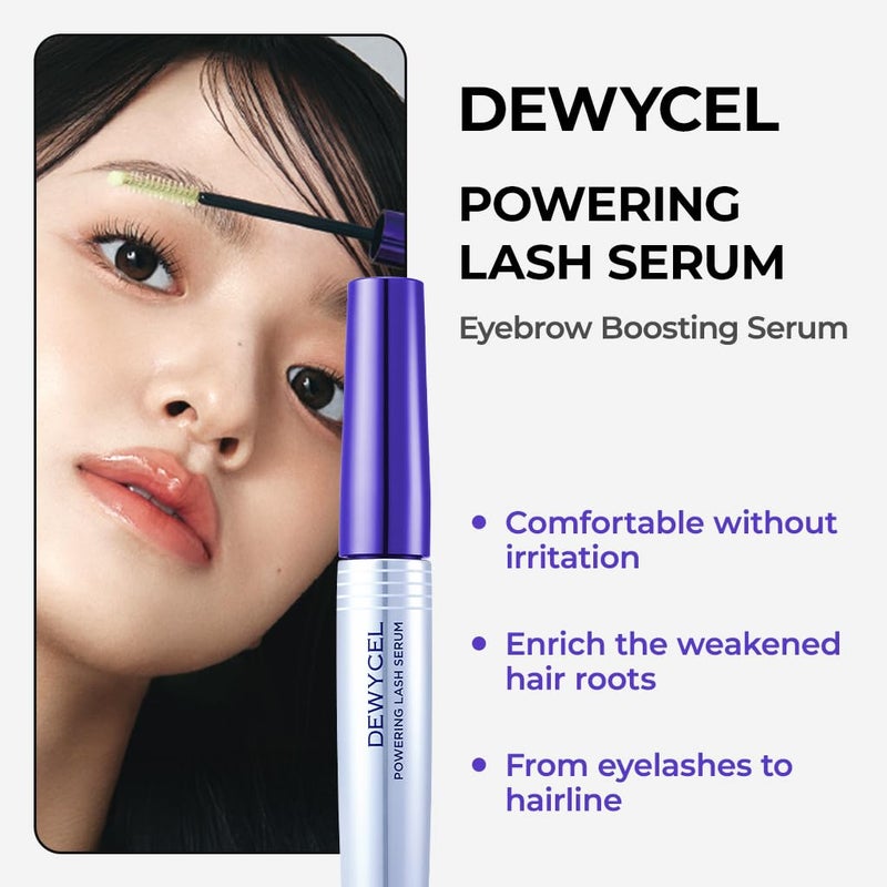 DEWYCEL سيروم تعزيز الرموش DEWYCEL مع مركب Sympeptide Nutrascalp وLacto Mushroom وCM Calming Complex لتقوية وتغذية الرموش 9 مل - Image 5