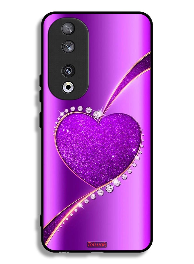 Tolwak Honor 90 Protective Case Cover Glitter Heart - Image 1