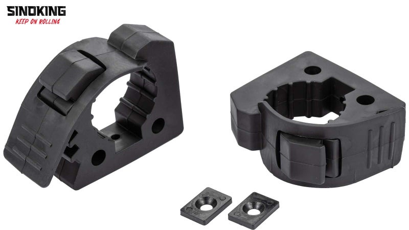 SINOKING Shovel Mount Rubber Clamp for Securing Equipment from 1-1/4" to 1-3/8" in diameter for Home, Garage, Boat, RV, ATV & Off-Road - Image 3