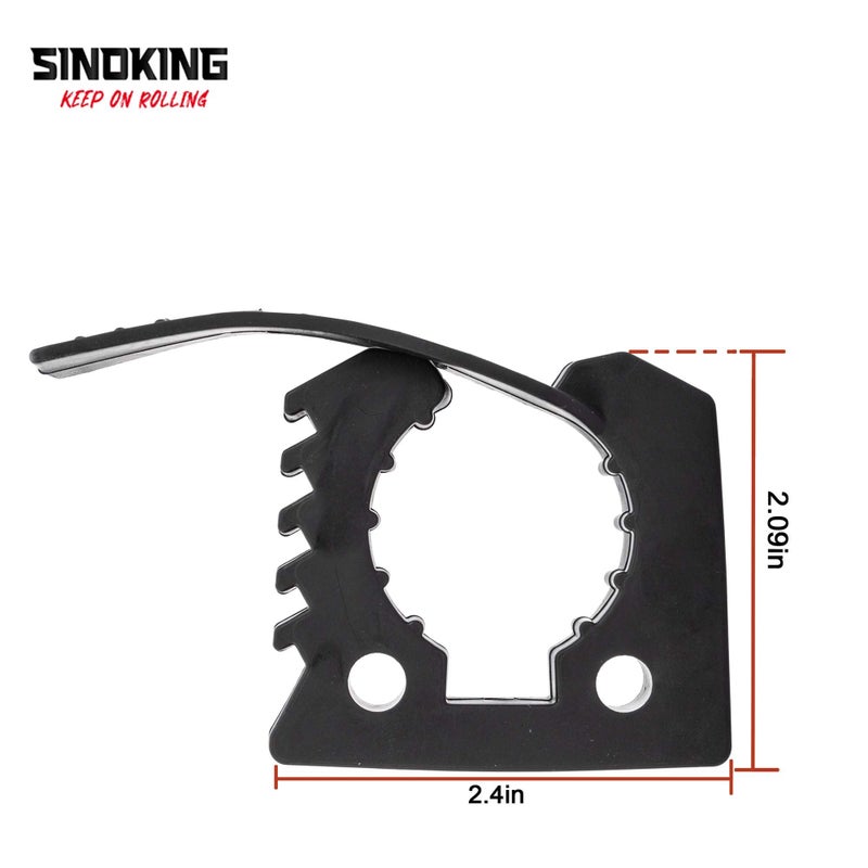 SINOKING Shovel Mount Rubber Clamp for Securing Equipment from 1-1/4" to 1-3/8" in diameter for Home, Garage, Boat, RV, ATV & Off-Road - Image 4