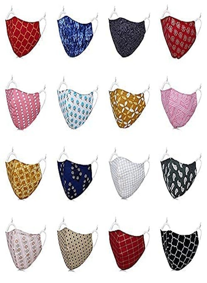 R&P Multi-Color Adjustable Cotton Mask for Kids (3yrs to 7yrs) - Pack of 3 - Image 4