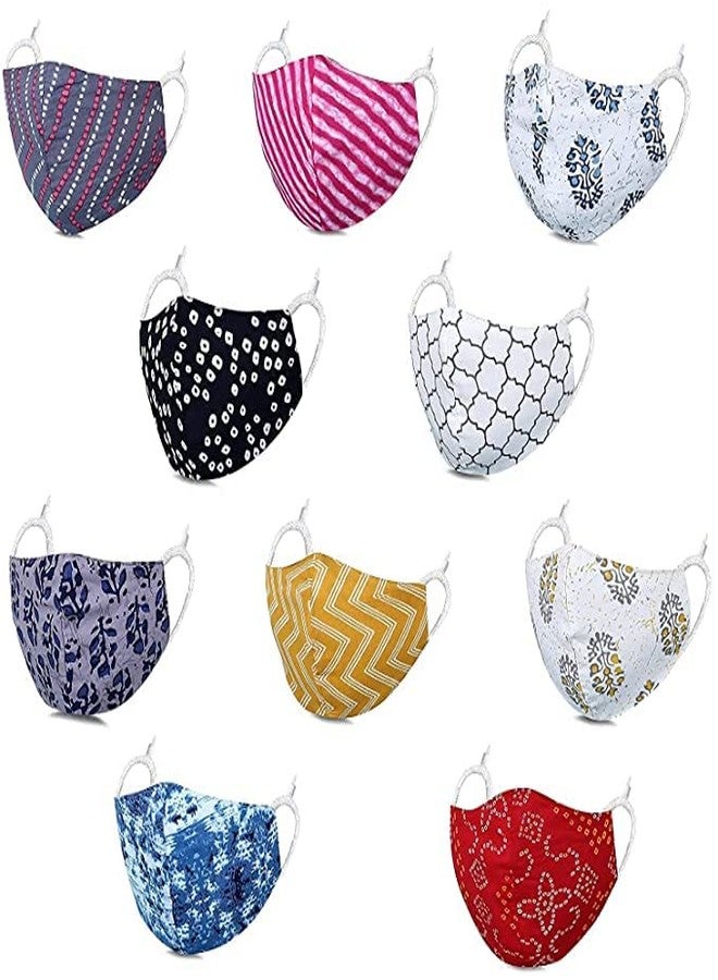 R&P Multi-Color Adjustable Cotton Mask for Kids (3yrs to 7yrs) - Pack of 3 - Image 5