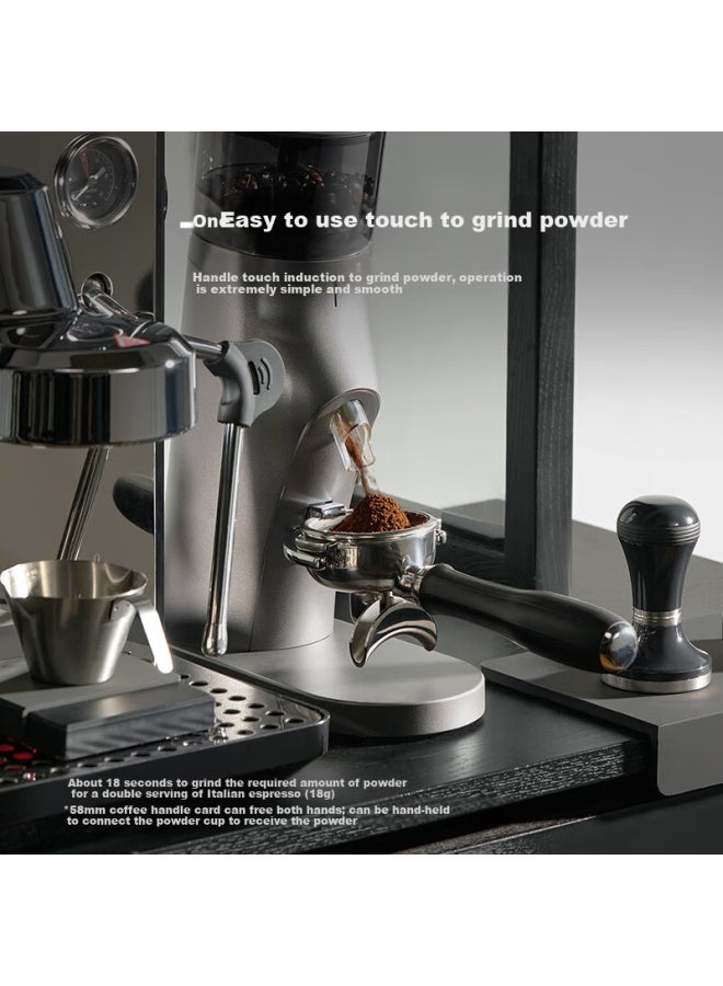 Gemilai Electric Coffee Grinder, Italian Coffee Bean Grinder, Grinding Machine, For Home And Commercial Use, G9010b, Ivory White - Image 3