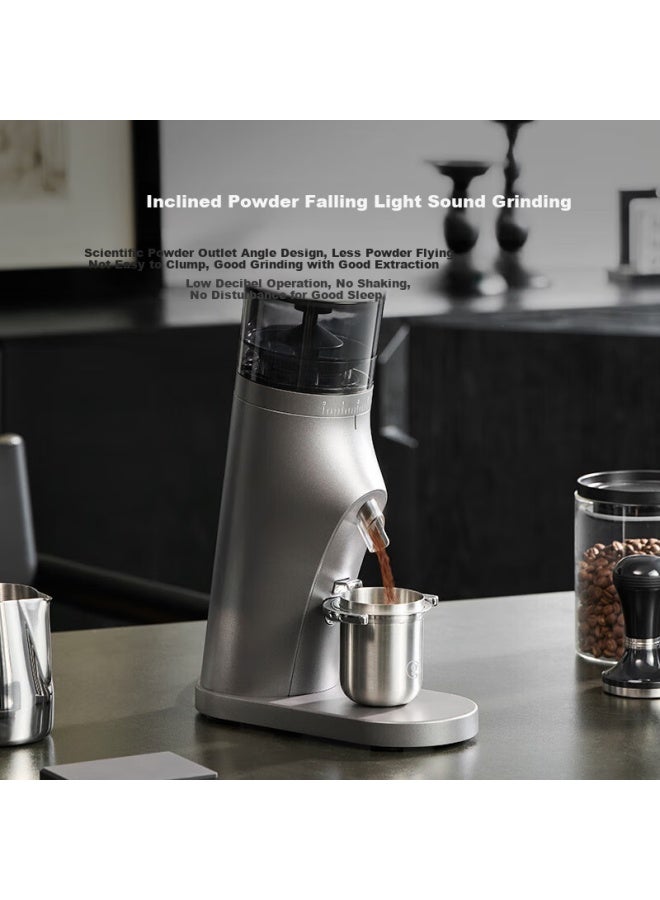 Gemilai Electric Coffee Grinder, Italian Coffee Bean Grinder, Grinding Machine, For Home And Commercial Use, G9010b, Ivory White - Image 5