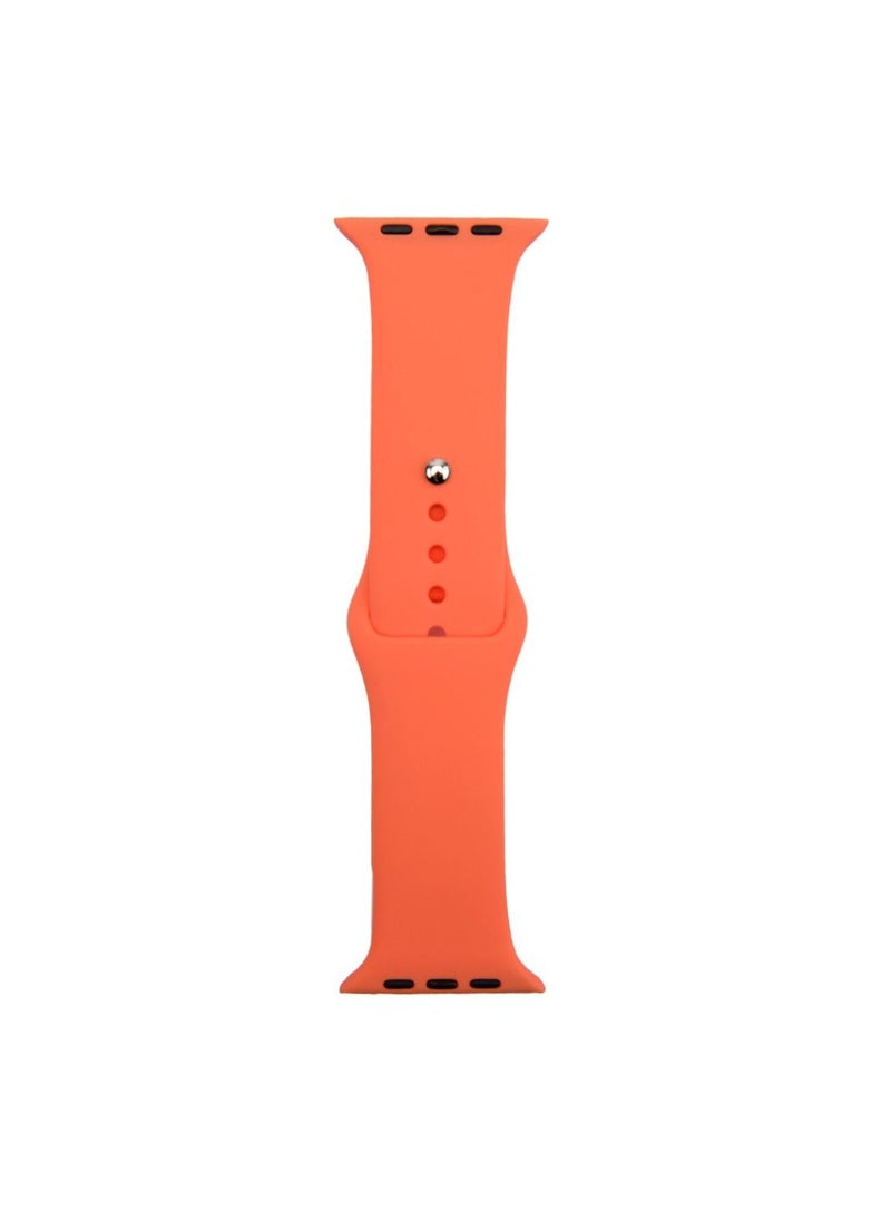 Generic - Apple Watch Band 45mm 44mm 42mm Soft Silicone Sport Band Replacement Wrist Strap Compatible for iWatch Apple Watch Series 7/SE/6/5/4/3/2/1,Nike+,Sport,Edition - Image 1