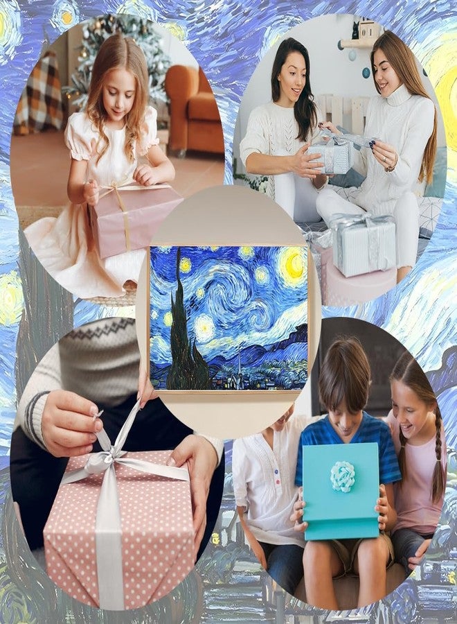 TREXEE DIY Art Paint Kit Paint by Number Starry Night Art Painting Kit Pre-Framed DIY Canvas Oil Painting Set Beginners Art Painting Kit (50X40 CM)(Without Frame) - Image 2