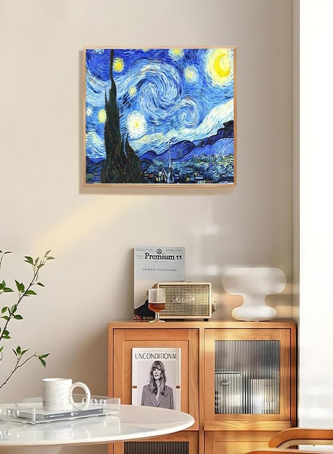 TREXEE DIY Art Paint Kit Paint by Number Starry Night Art Painting Kit Pre-Framed DIY Canvas Oil Painting Set Beginners Art Painting Kit (50X40 CM)(Without Frame) - Image 3