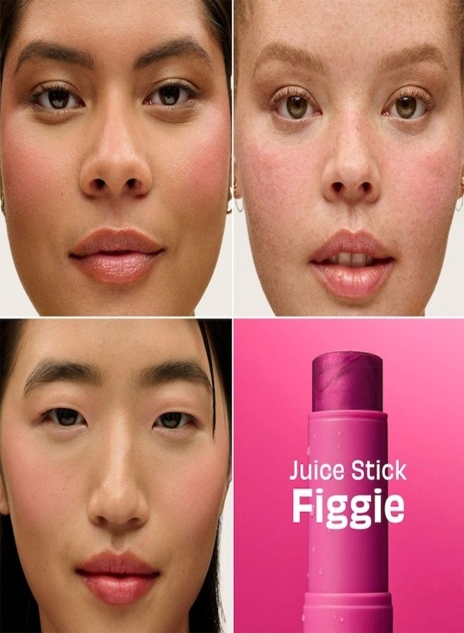 Benefit Juice Stick Dewy Gel Blush – Figgie (Cool Purple-Pink) 0.28 oz / 8 g | Hydrating Sheer Gel Blush Stick with Dewy Finish, Lightweight Buildable Color - Image 2