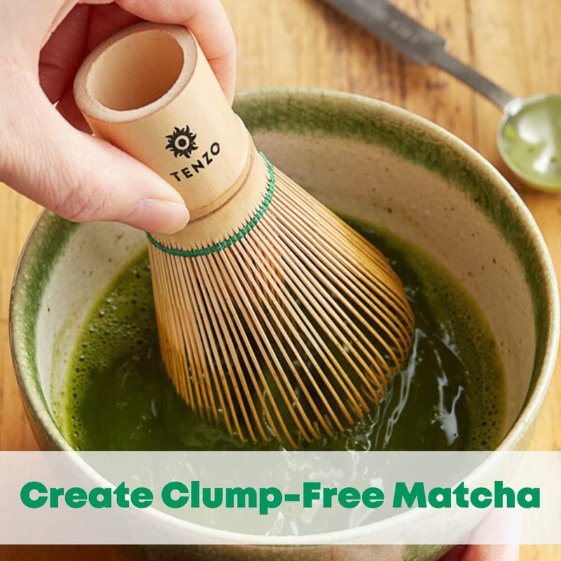 Tenzo Tea Tenzo Bamboo Whisk for Ceremonial Grade Matcha Green Tea - Authentic Traditional 100 Prong Bamboo Whisk - Image 1
