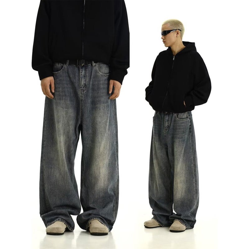 Unisex Casual Daily Denim Jeans - Image 2