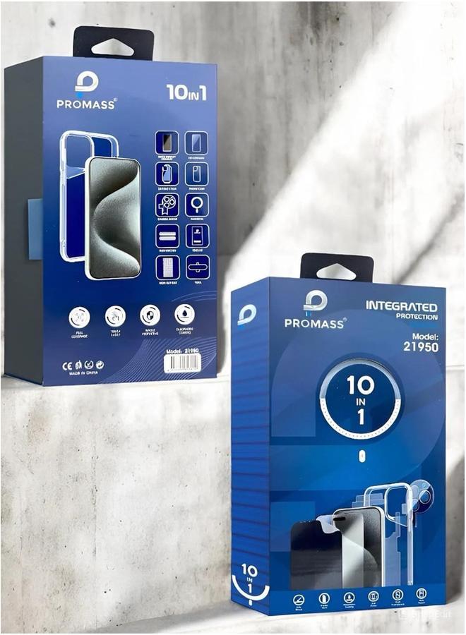 PROMASS The new integrated protection package for the iPhone 16 Pro. The package has a new look and complete protection for your phone with a case that supports MageSafe wireless charging from Promas (10in1) - Image 3