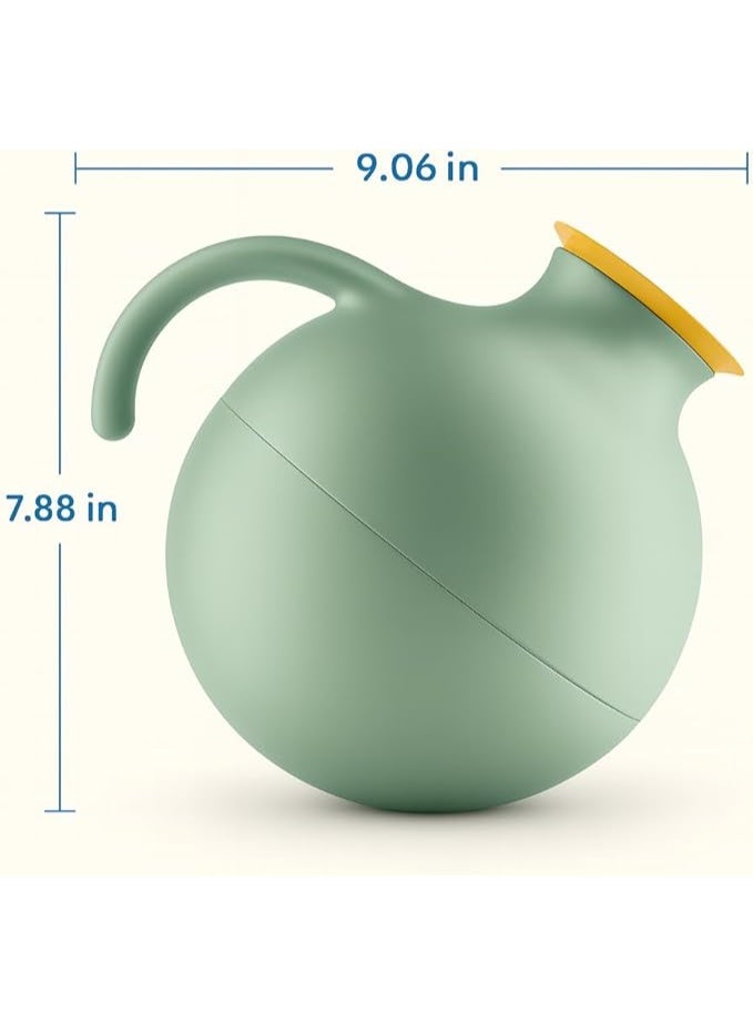 برايت ستون EVA SOLO Globe VJ 1.l White with 2 Collars (Sage Green) - Image 3