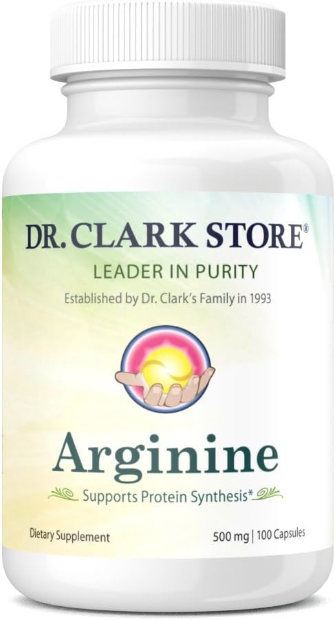 Dr Clark Store Dr Clark Arginine 500mg 100 Gelatin Gelatin Capsules - Image 1