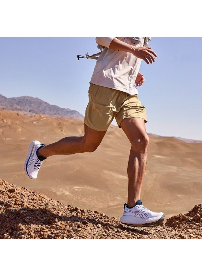 Onitsuka Tiger حذاء رياضي للرجال Gel-Nimbus 25 للجري في الهواء الطلق باللون الأبيض/الأزرق - Image 3