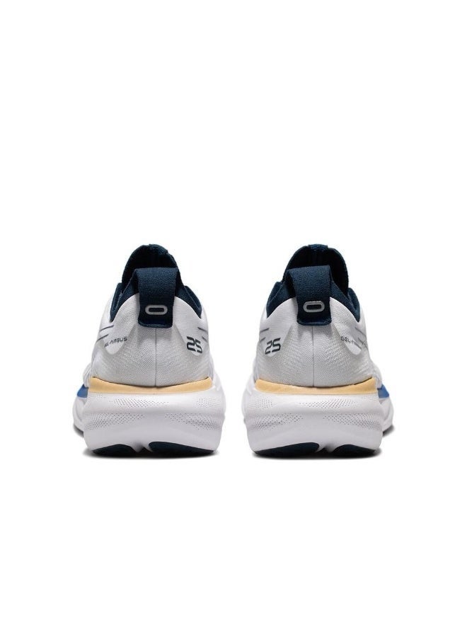 Onitsuka Tiger حذاء رياضي للرجال Gel-Nimbus 25 للجري في الهواء الطلق باللون الأبيض/الأزرق - Image 4