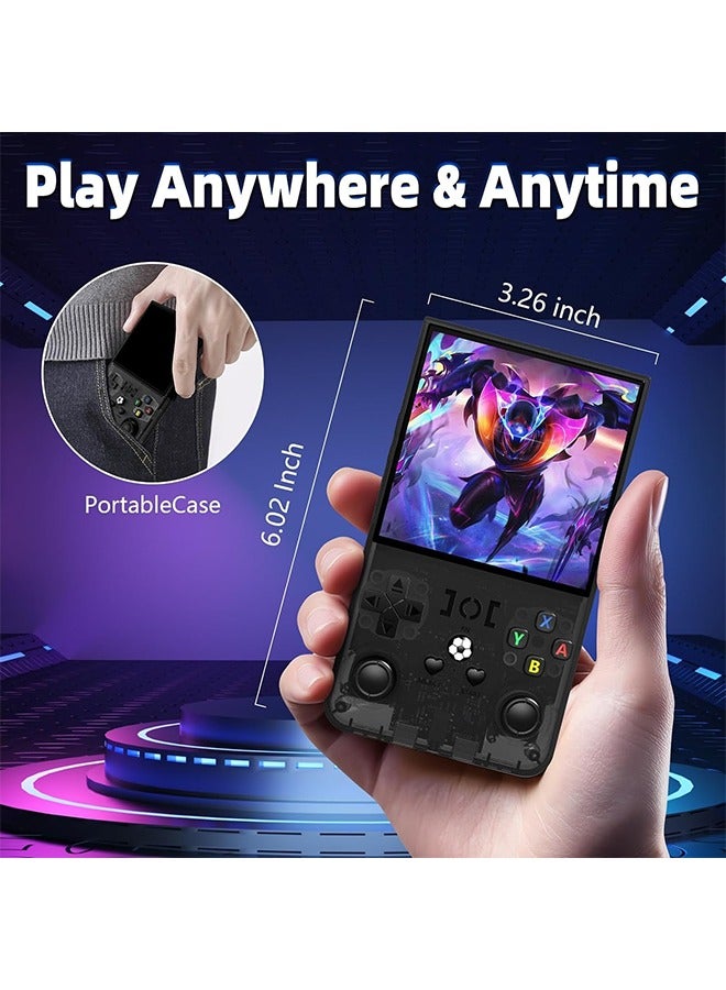 R36MAX Retro Handheld Game Console, 4.0 Inch IPS Screen, 64GB Memory, Portable Arcade Video Gaming Console Gift for Adults, Black - Image 3