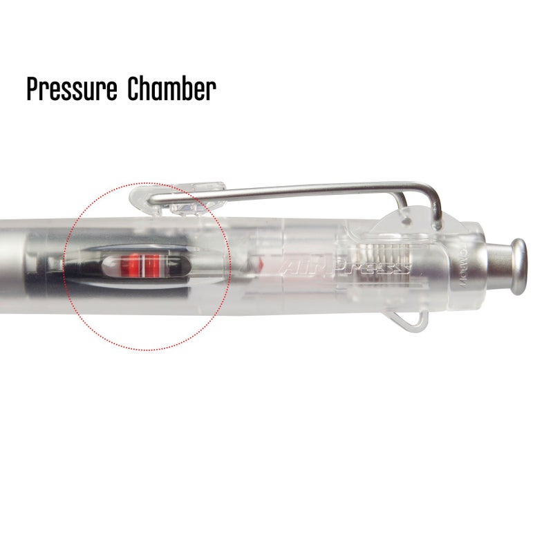 Tombow 56069 AirPress Ballpoint Pen, Clear, 1-Pack - Image 4