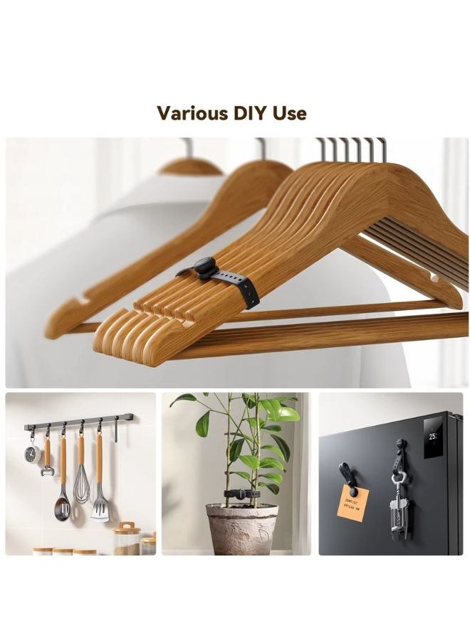 JOYROOM - 6Pack Magnetic Silicone Cable Ties Cord Organizer Strap - Reusable Washable Wire Wrap Management with Lock Buckle, Elastic Adjustable Charger Cable Wrap Tie, Electrical Cord Organizer for Travel Home - Image 1