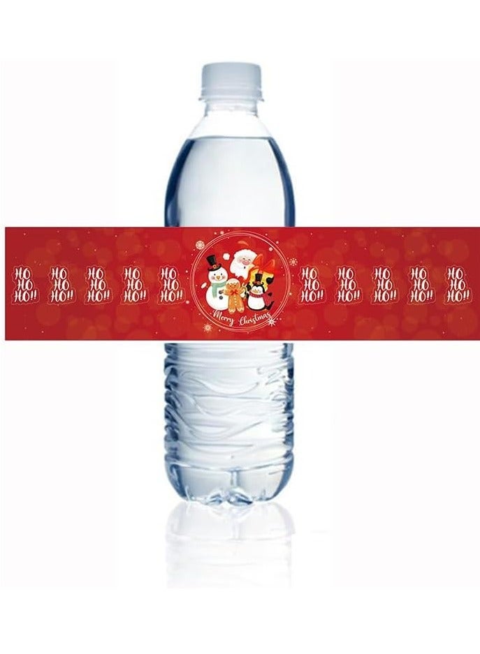 36PCS Ho Ho Ho Christmas Water Bottle Sticker Labels Suuplies Merry Christmas Party Decorations - Image 1