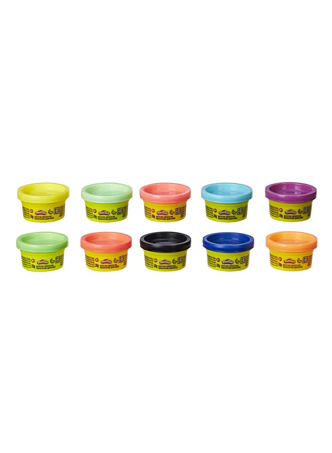 10 Mini Play-Doh Cans for Kids Party Favors, Trick or Treat Toys, Classroom Prizes, Toys for 2 Year Olds and Up