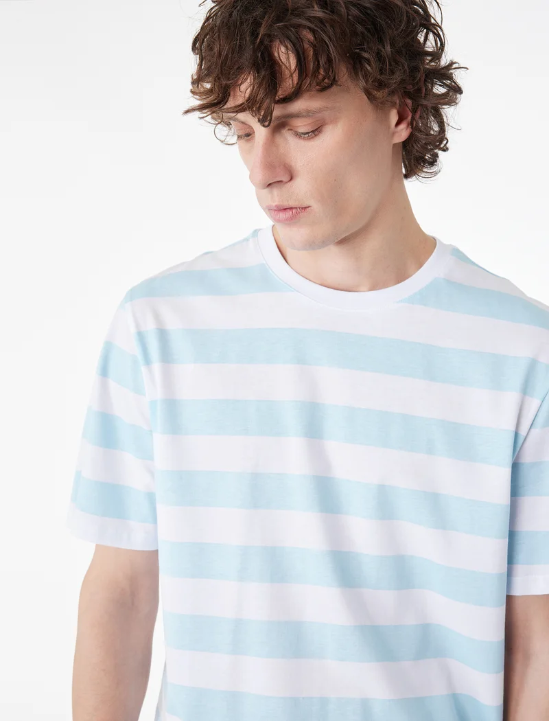 KOTON Cotton Striped T-Shirt