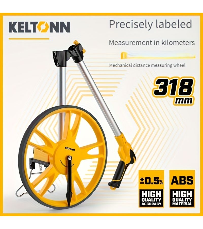 Professional 318mm Survey Measuring Wheel 0.5 Percent Accuracy Gear Drive For Construction Field Work KT3017 - Image 1