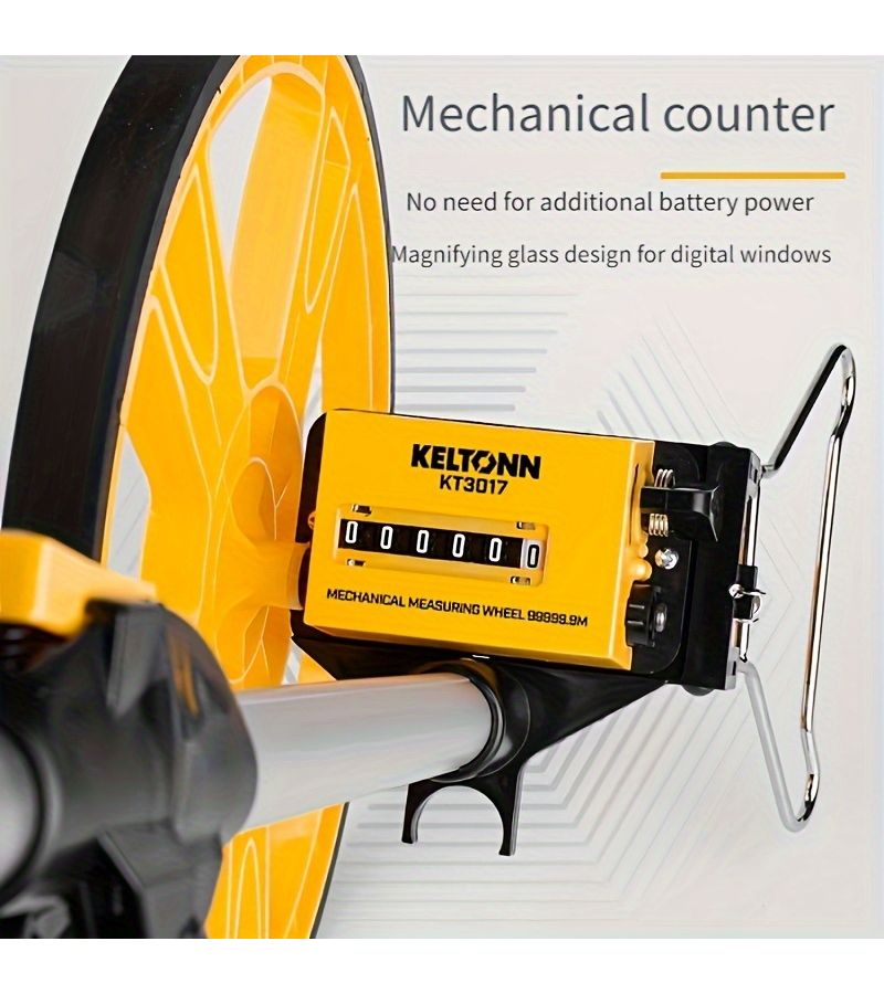 Professional 318mm Survey Measuring Wheel 0.5 Percent Accuracy Gear Drive For Construction Field Work KT3017 - Image 5