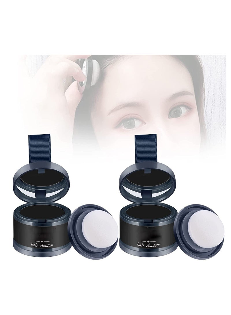 SOLARAE Hairline Powder Magical Instantly Hair Line Shadow Quick Cover Hair Root Concealer with Puff Touch Root Cover Up for Thinning Hair Waterproof 2Pcs - Image 1