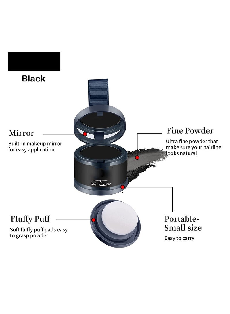 SOLARAE Hairline Powder Magical Instantly Hair Line Shadow Quick Cover Hair Root Concealer with Puff Touch Root Cover Up for Thinning Hair Waterproof 2Pcs - Image 5