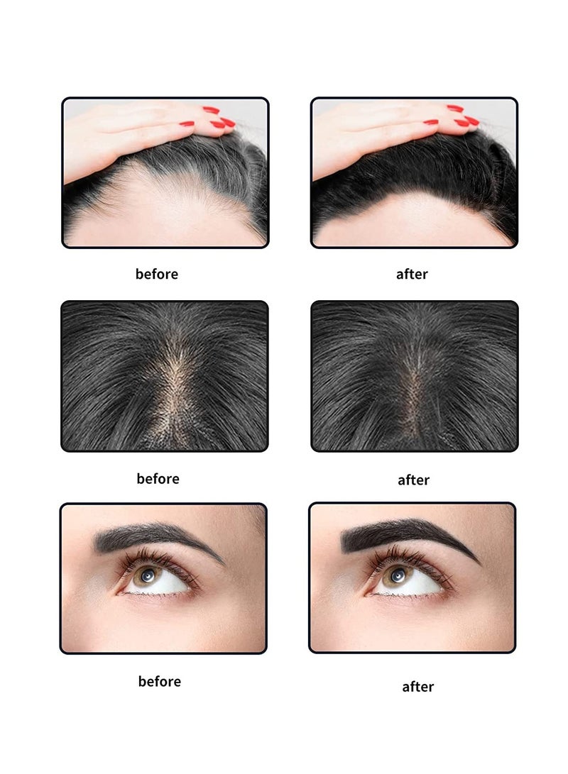 SOLARAE Hairline Powder Magical Instantly Hair Line Shadow Quick Cover Hair Root Concealer with Puff Touch Root Cover Up for Thinning Hair Waterproof 2Pcs - Image 3