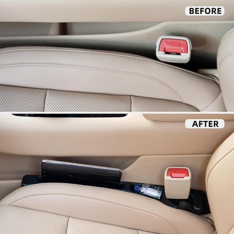 Dyale Car Seat Gap Filler 2 Pack, No Drop Seat Guard for Cars SUVs Trucks, Car Accessories Interior for Between Seat and Console, Prevent Stop Cellphone Wallet Keys Coins and Card from Dropping-Black - Image 3
