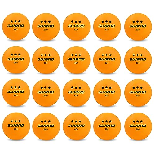 Guirnd 20 Pack Ping Pong Balls, 3 Star Table Tennis Balls, 40+ Pong Ball Competition and Recreational Play, Abs Ping Pong Ball - Image 1