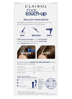 CLAIROL Root Touch-Up by Nice'n Easy Permanent Hair Dye, 4G Dark Golden Brown Hair Color, Pack of 2  - Image 2