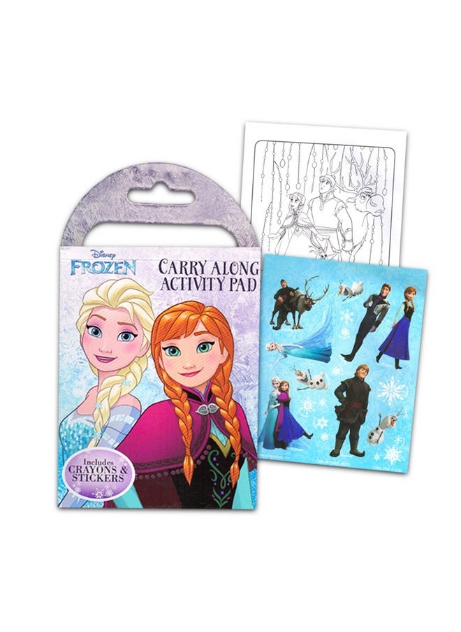 Classic Disney Disney Frozen Sketchbook/Gel Pen Set For Kids ~ 3 Pc Bundle With Frozen Anna And Elsa Art Set Stickers And More ; Frozen Coloring Activities For Girls Frozen Art Set  - Image 3