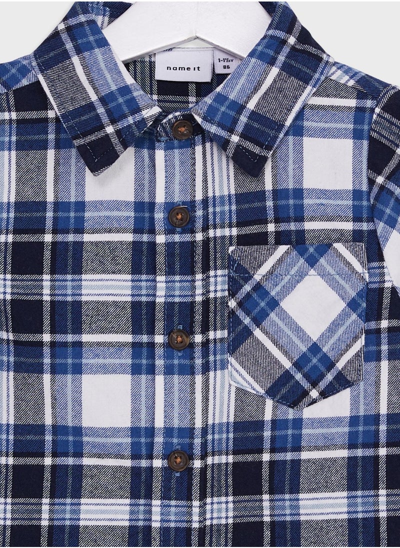 NAME IT - Kids Checkered Shirt - Image 1