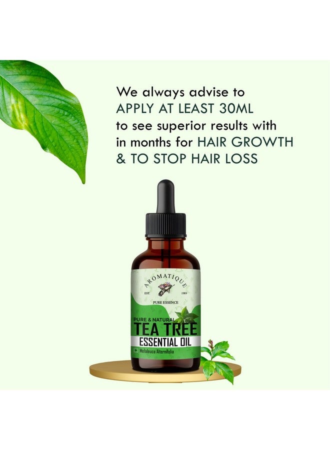 AROMATIQUE Aromatique Tea Tree Oil for Face - Tea Tree Essential Oil for Skin, Hair Growth, Scalp, Acne - Tea Tree Oil 15 ml - Image 5