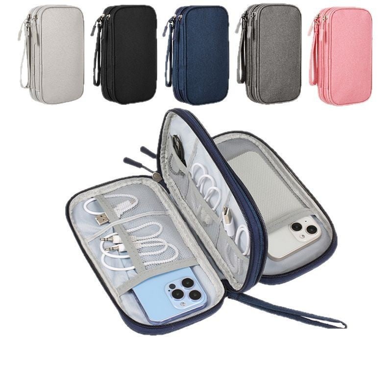Digital Storage Bag, Large Capacity, Portable, Waterproof, Anti-Fall, Multi-Functional Storage Bag, Data Cable Charger Storage Bag - Image 5