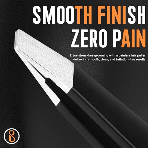 Beauté Secrets Tweezers Set - Tweezers for Eyebrows - Great Precision Plucker for Facial Hair, Splinter and Ingrown Hair Removal, Hair Threading - Image 2