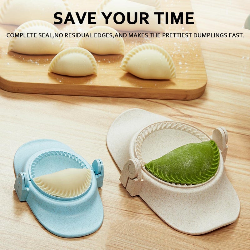 Mumsung Empanada Maker Press  6-Inch Extra Large Dumpling Maker Set With Dough Cutter  Dumpling Mold Set For Pierogi  Pastelitos  Calzone  Turnovers  Chinese Dumpling  4Sizes (6 ""/4 ""/3 ""/2.6 "") - Image 2