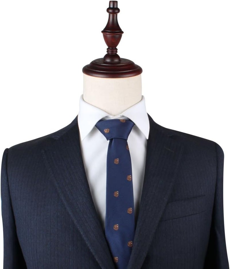 AUSCUFFLINKS Animal Ties | Woven Skinny Neckties | Groomsmen Wedding Ties | Work Ties for Him - Image 3