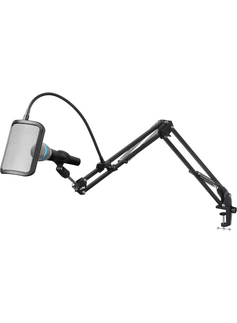 Twisted Minds Apex Series Microphone Boom Arm TM‑AP89‑I – Dual 35 cm+35 cm Adjustable Arms, 180° Rotation, 3/8” Screw Mic Mount, Lightweight Durable Desk Mount for Streaming Recording Work - Image 3