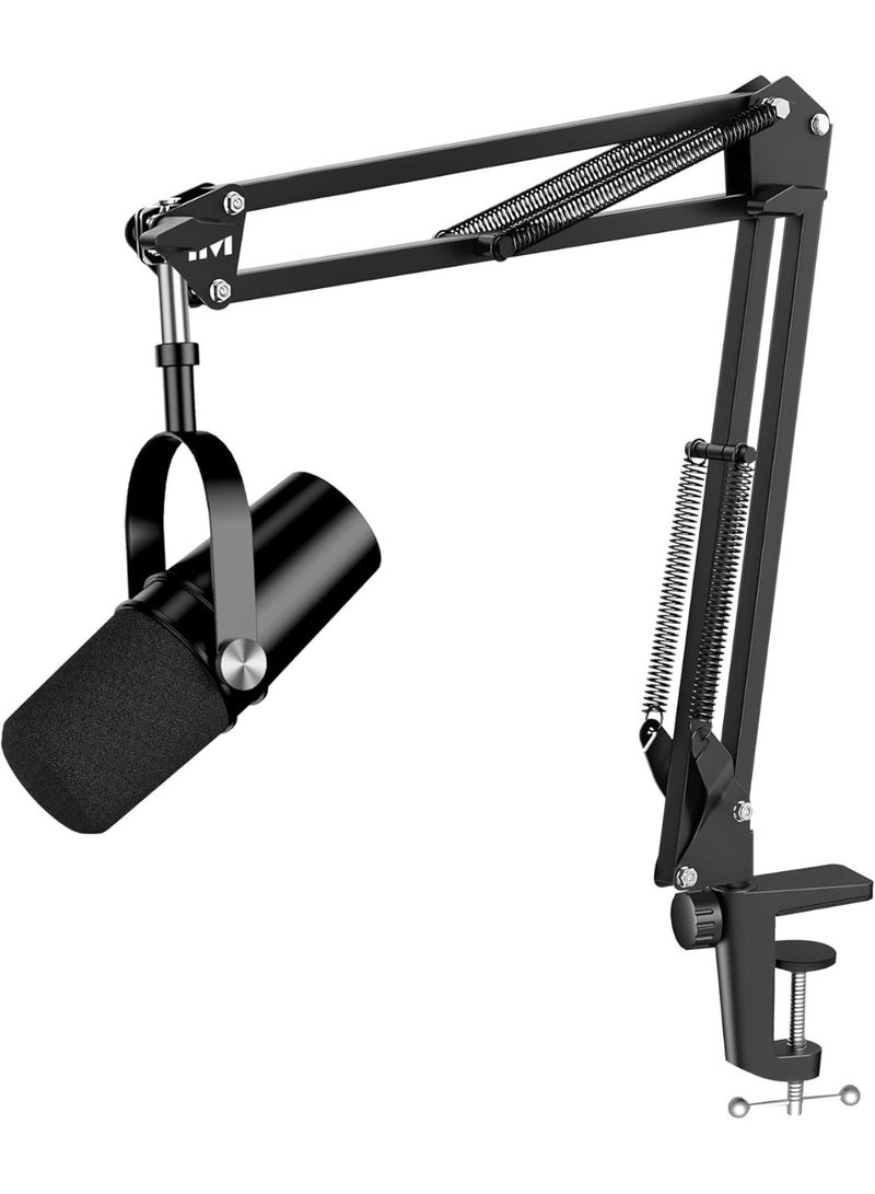 Twisted Minds Apex Series Microphone Boom Arm TM‑AP89‑I – Dual 35 cm+35 cm Adjustable Arms, 180° Rotation, 3/8” Screw Mic Mount, Lightweight Durable Desk Mount for Streaming Recording Work - Image 1