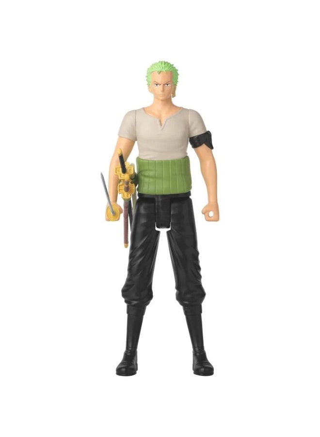 Bandai أبطال الأنمي ميغا رورونوا زورو مع الملحقات | تمثال عمل قابل للجمع | تمثال عرض | هدية مثالية لجماهير الجمع والمانغا والأنمي! - Image 1