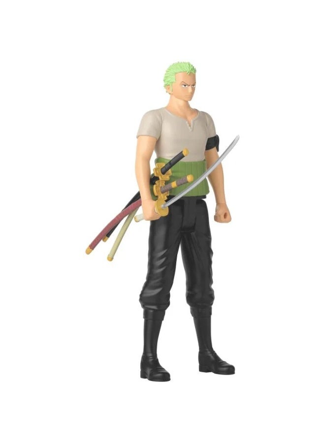 Bandai أبطال الأنمي ميغا رورونوا زورو مع الملحقات | تمثال عمل قابل للجمع | تمثال عرض | هدية مثالية لجماهير الجمع والمانغا والأنمي! - Image 2