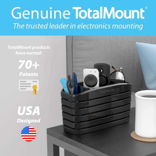 TotalMount Remote Control Holder – Premium Quality and Extra Stable to Place Near Your TV, Bed, or Table (Large – Fits Four Remotes, Premium Black) - Image 5