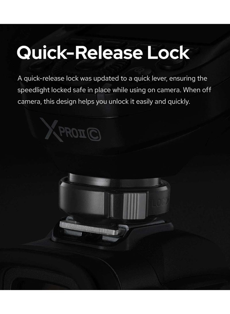Godox XPro-S Compatible for Sony TTL Wireless Flash Transmitter Trigger 1/8000s HSS TTL-Convert-Manual Function Large LCD Screen Slanted Design 11 Customizable Functions 5 Dedicated Group Buttons  - Image 5